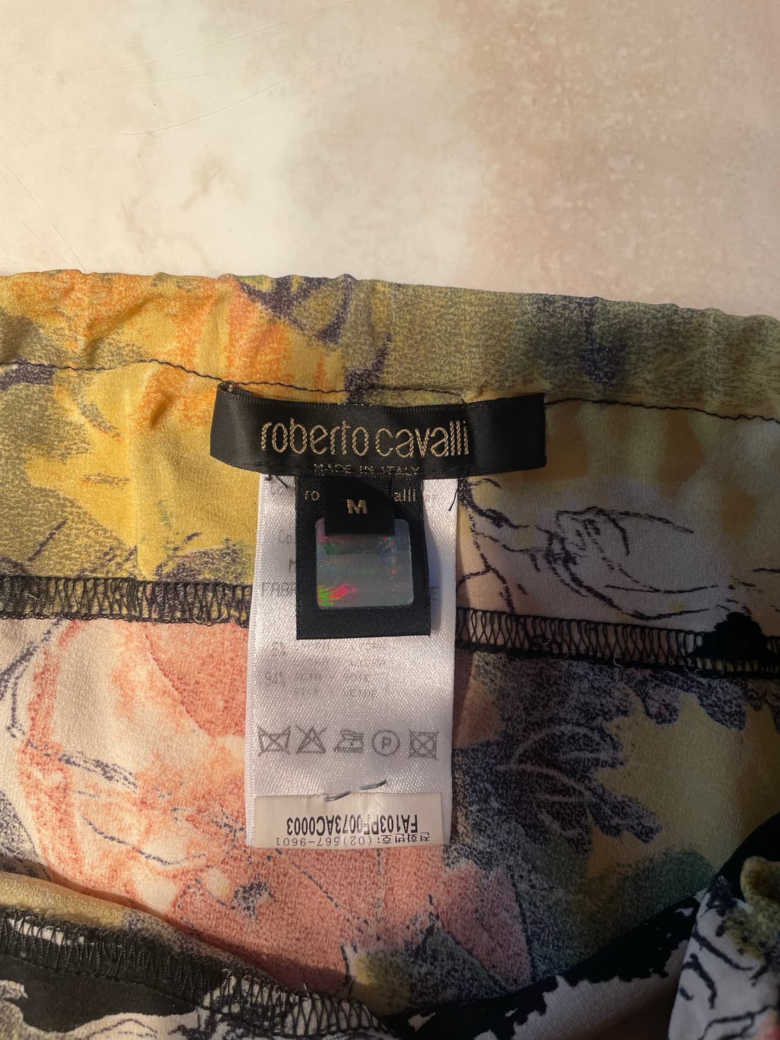 Roberto Cavalli 실크 미디 스커트 상품이미지4