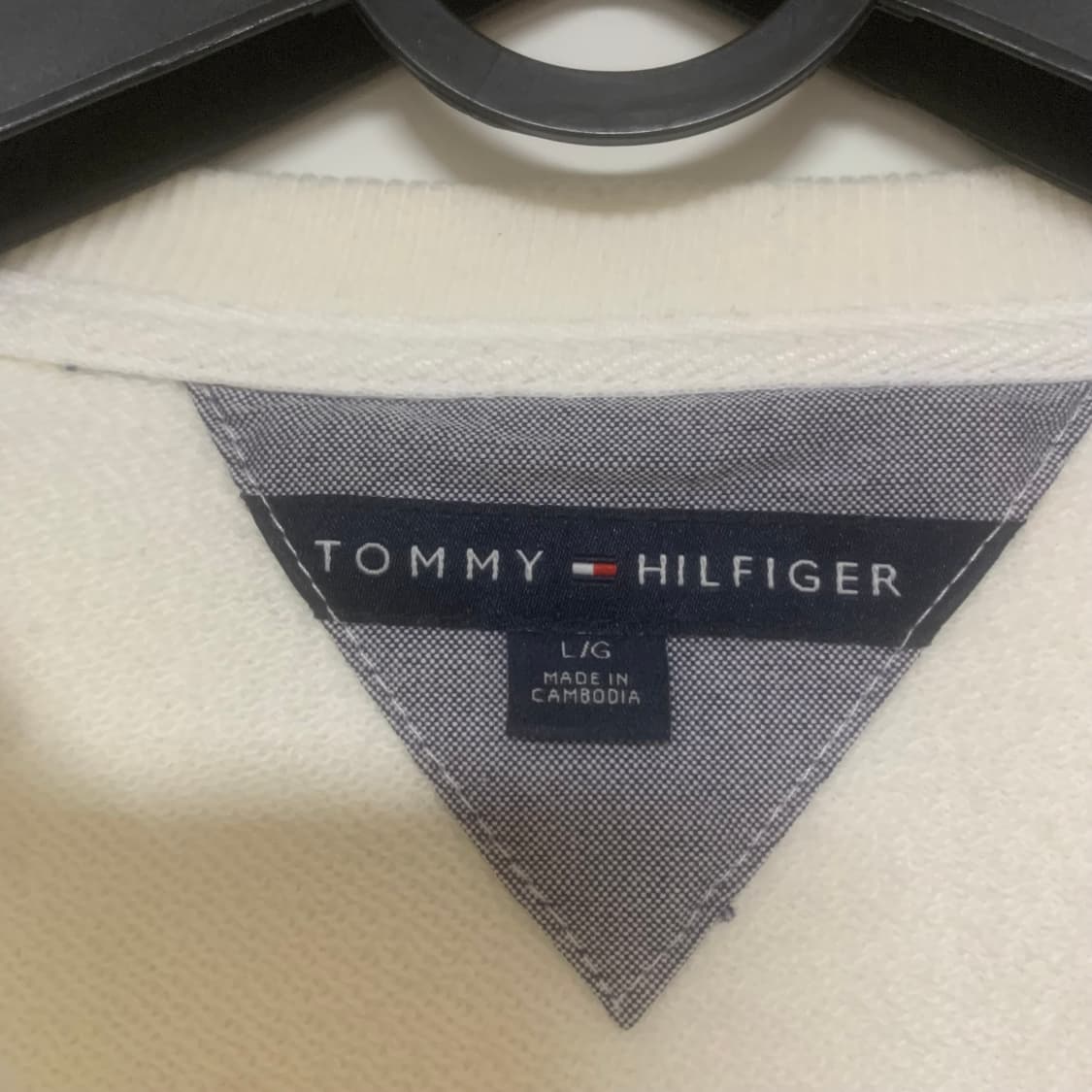 타미힐피거 화이트 스웨트셔츠 105 사이즈 상품이미지2