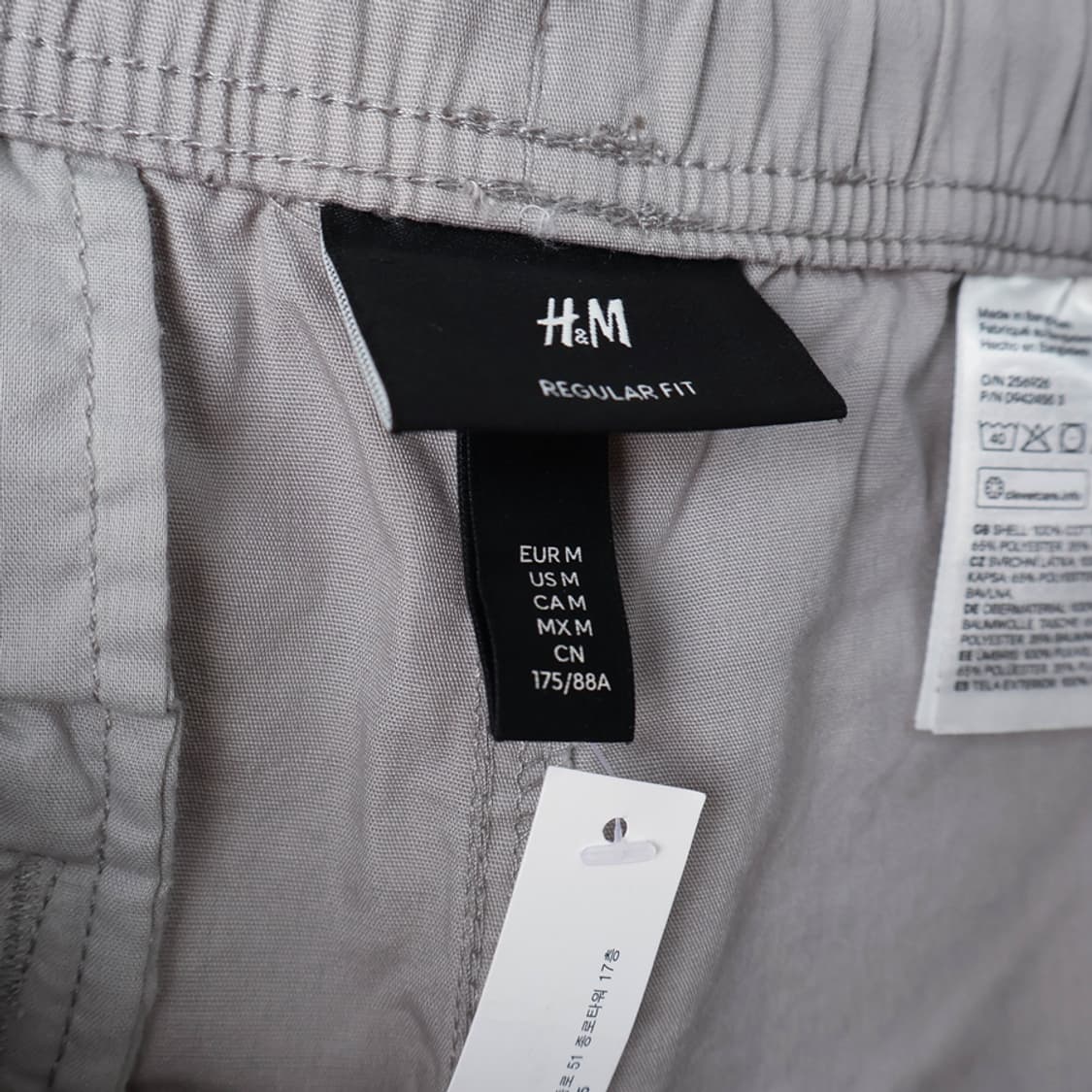 35/새상품 H&M 레귤러핏 코튼 반바지 상품이미지5
