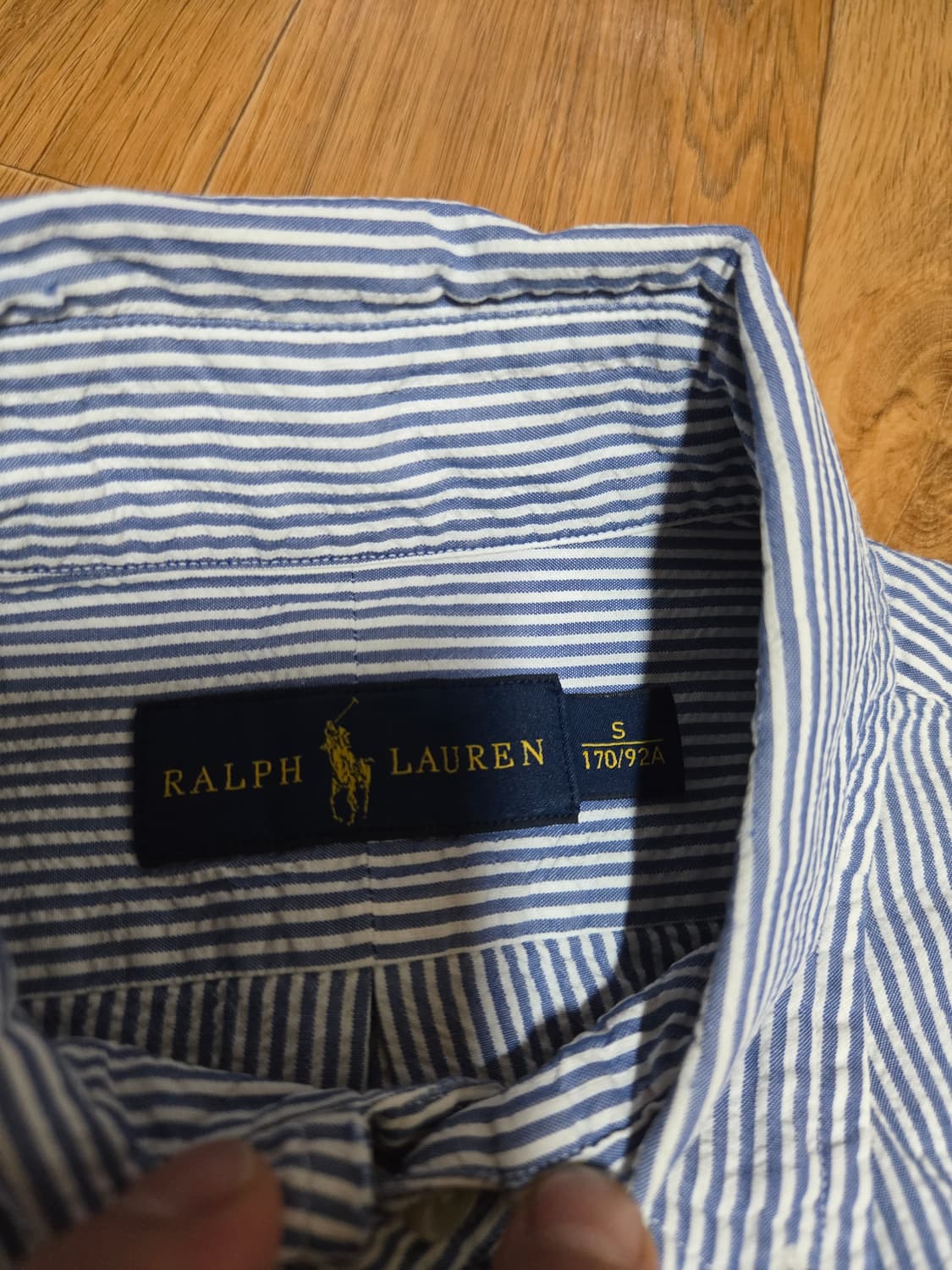 폴로 랄프로렌 정품 남성 시어서커 반팔 셔츠 상품이미지7