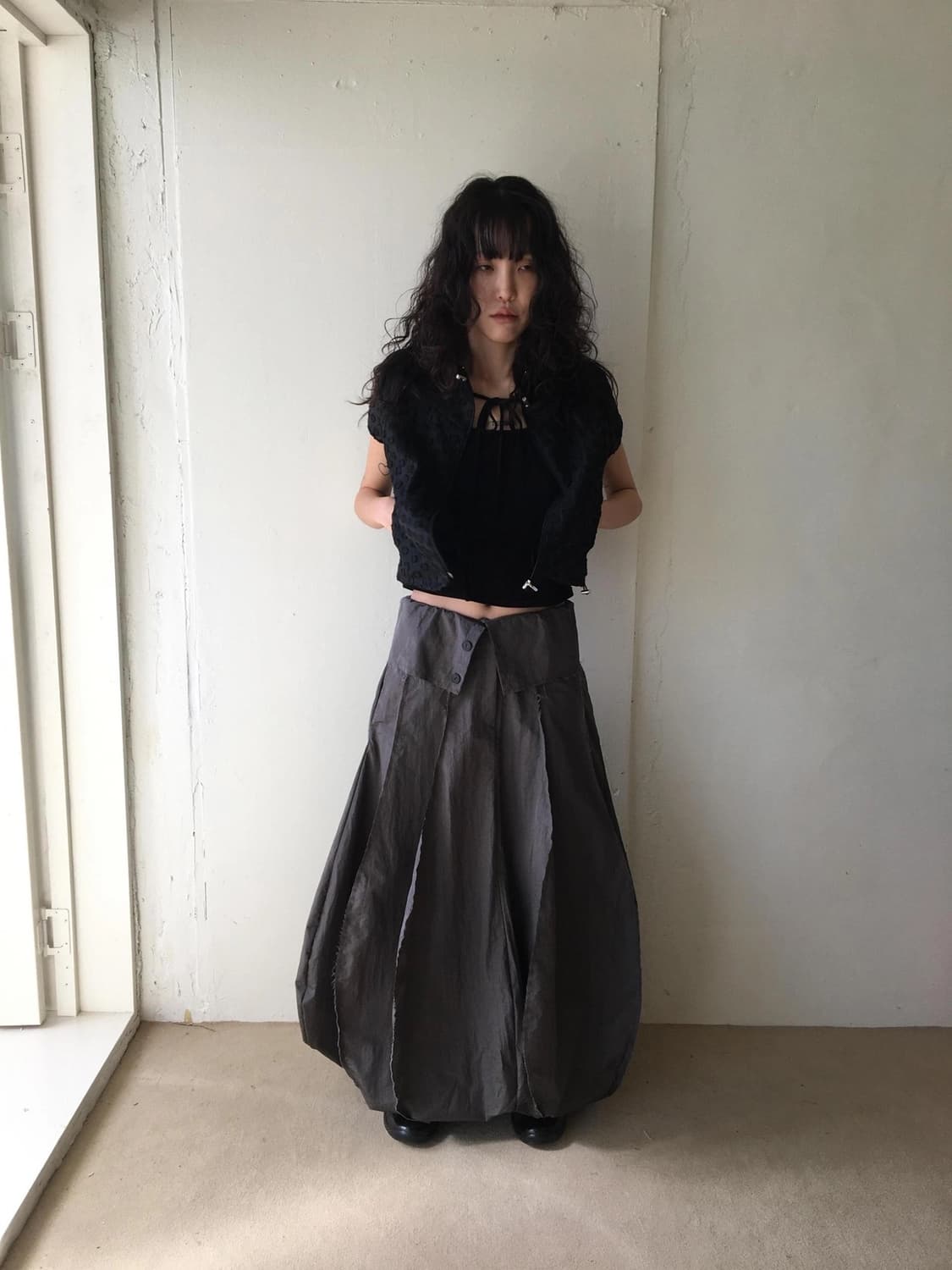 텍스처서울 룬 스커트 loon skirt 벌룬 스커트 롱스커트 상품이미지3