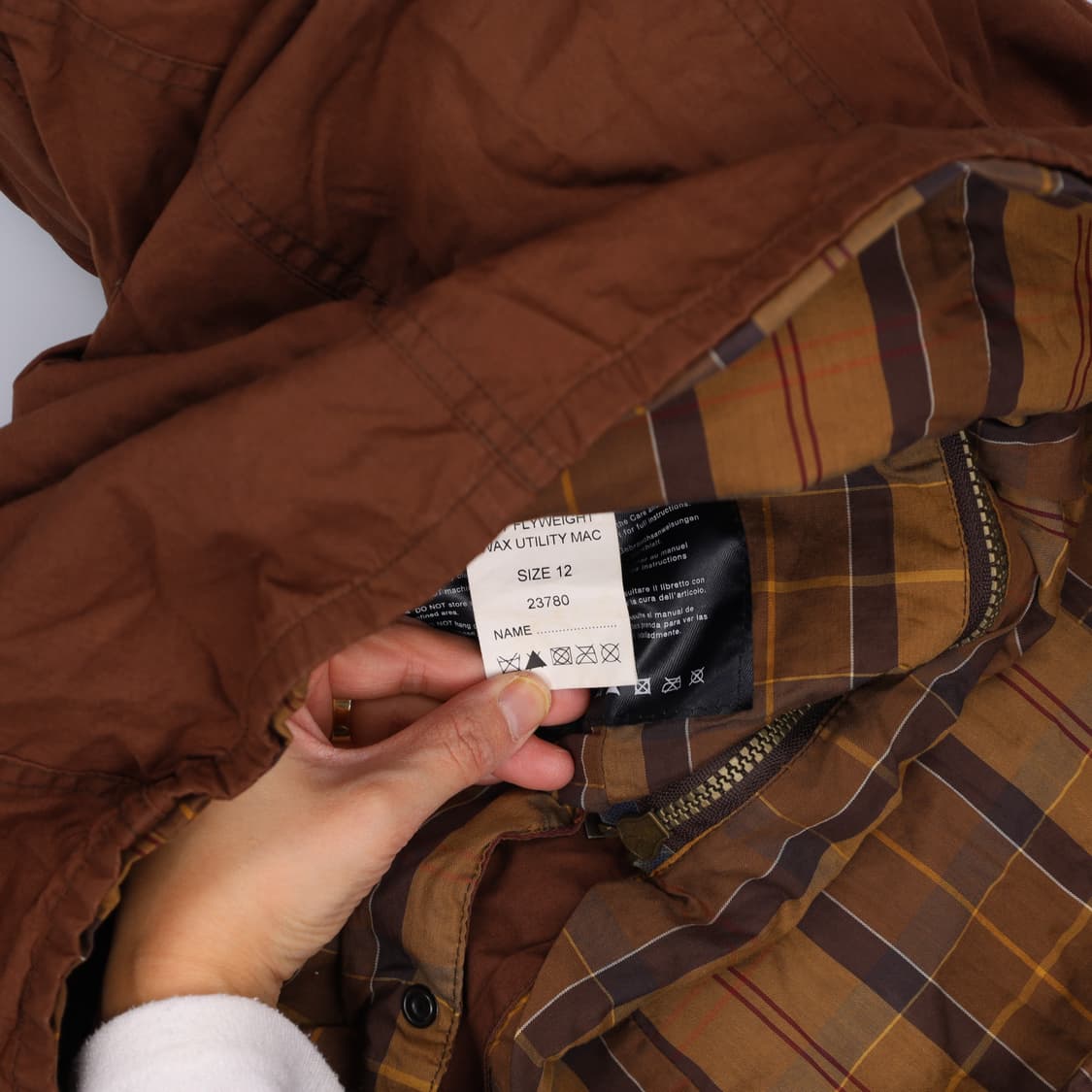 UK12 바버 브라운 워크자켓 0213H2 상품이미지5