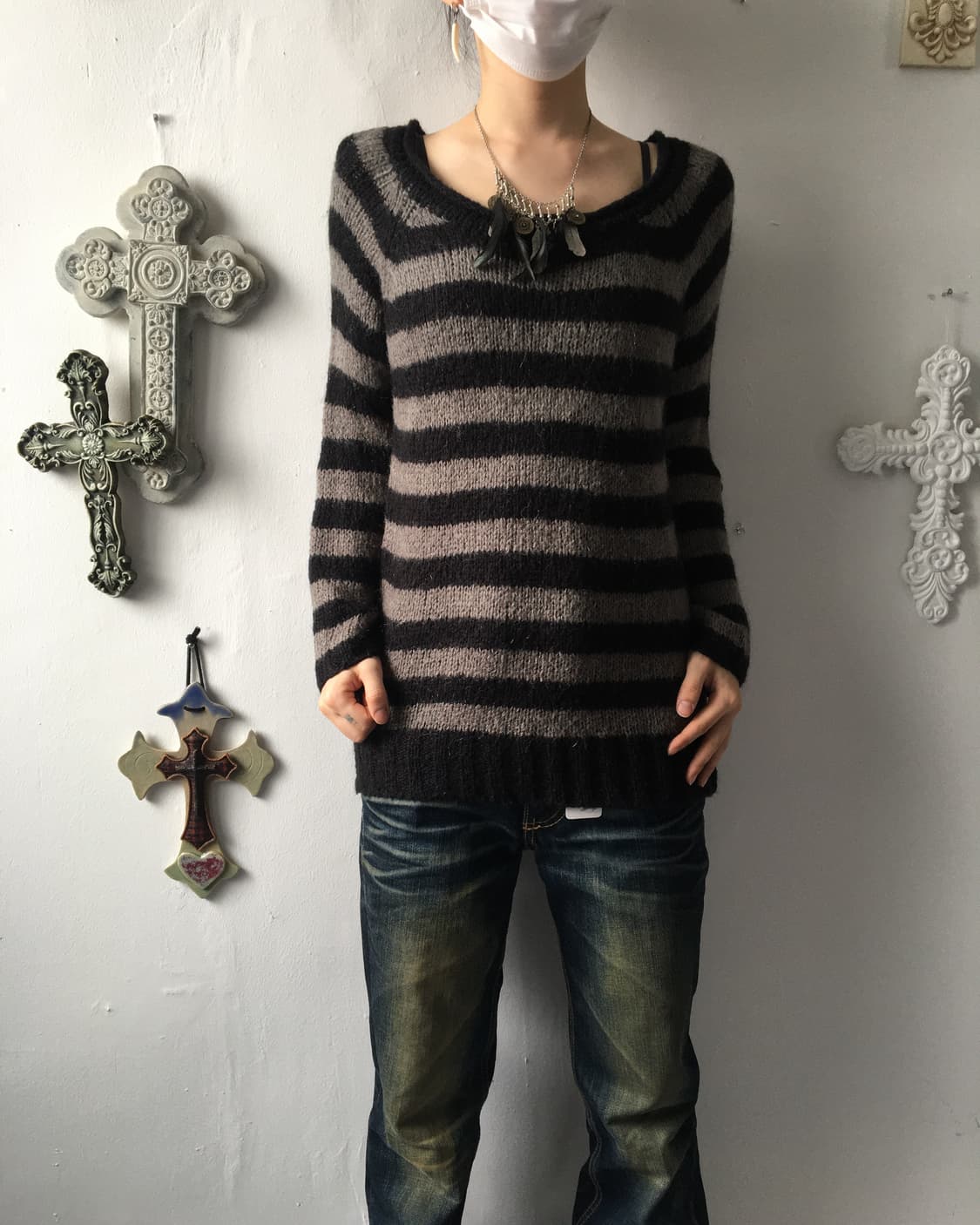 Stripe pattern knit 상품이미지1