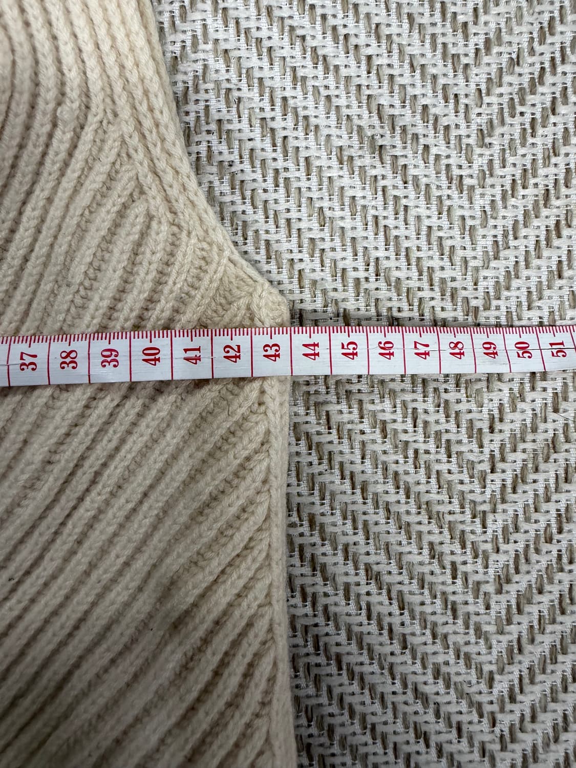 정품) VINCE 빈스 아이보리 골지 니트 탑 S 상품이미지8