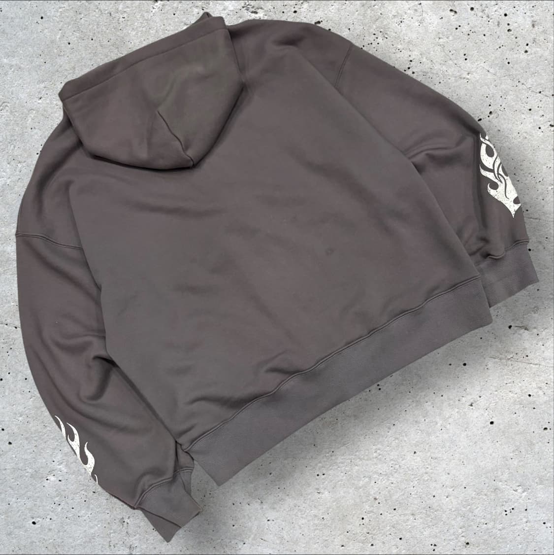 [OS] 와트 프린팅 후드집업 카키 C701 상품이미지2