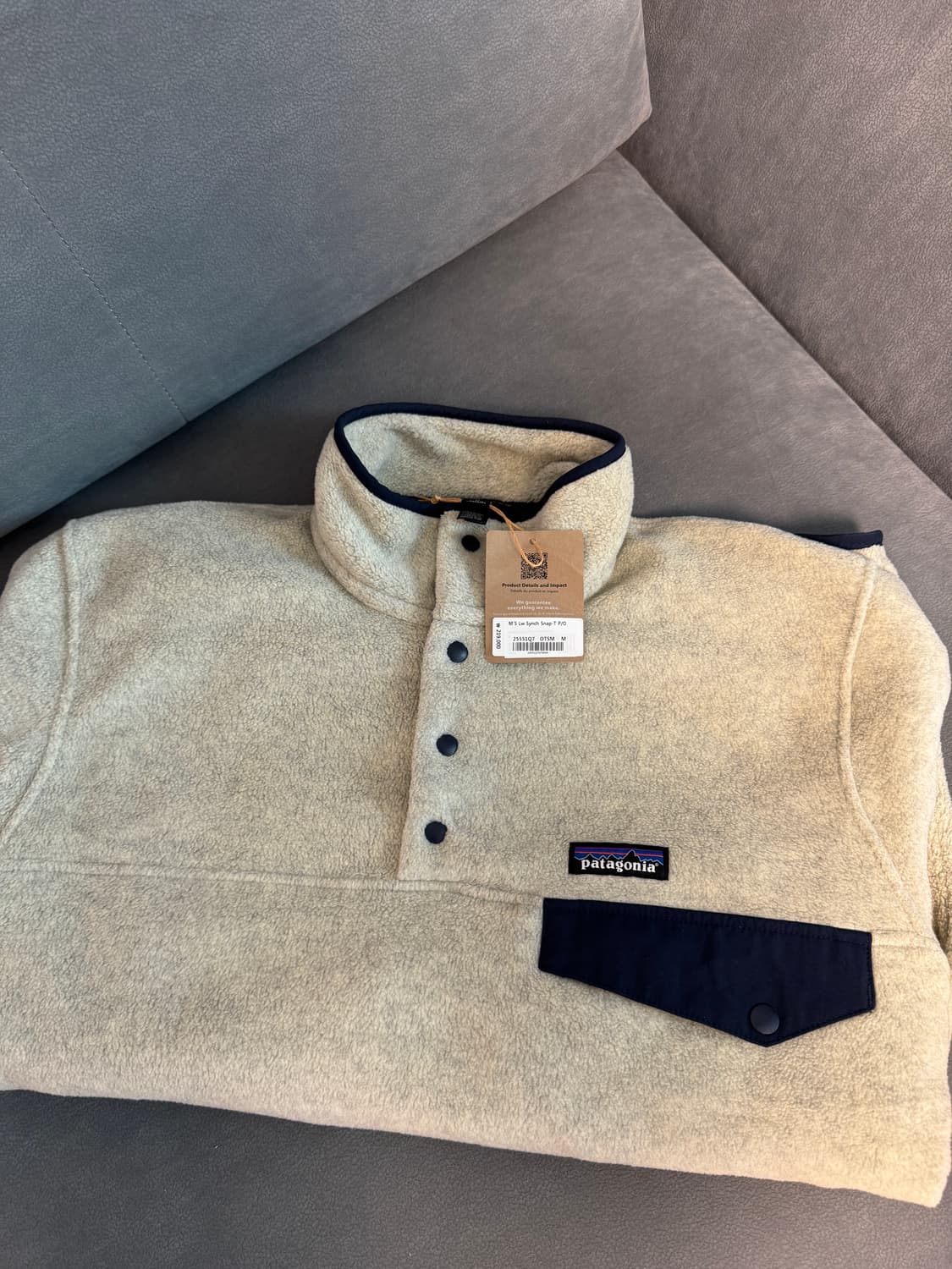 26FW 파타고니아 신칠라 라이트웨이트 오트밀 M 상품이미지1