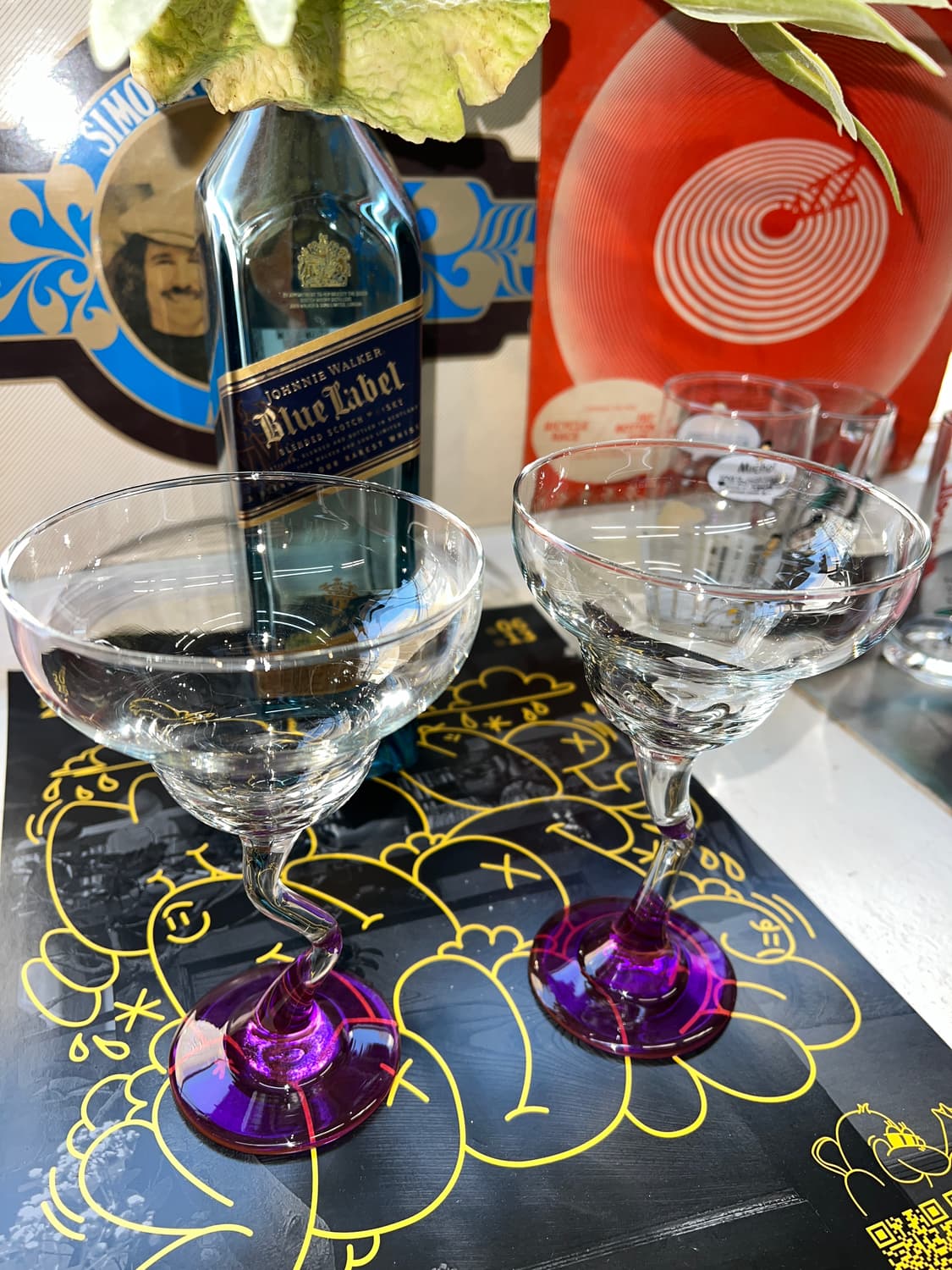 90s Libbey Z twist Stem Margarita Glass 상품이미지1