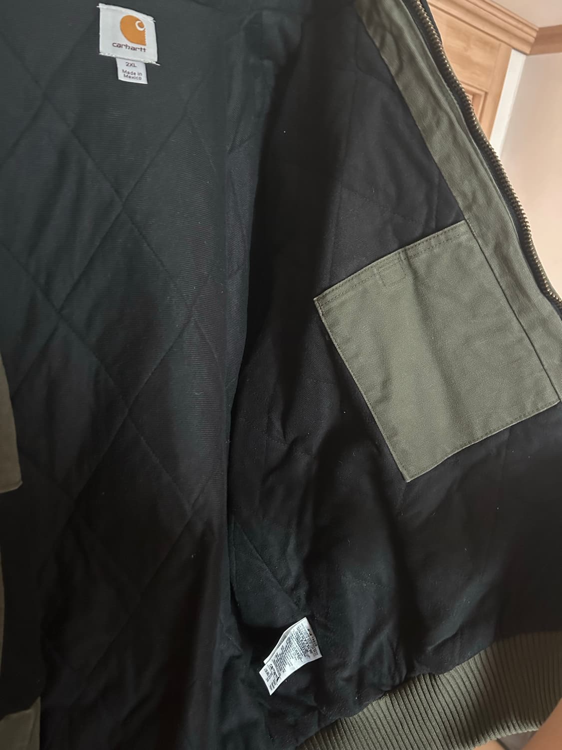 칼하트 j130 army green xxl 상품이미지3