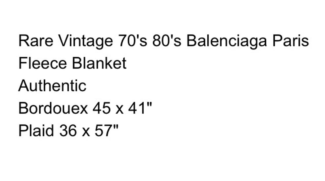 발렌시아가 빈티지 담요 블랭킷  상품이미지3