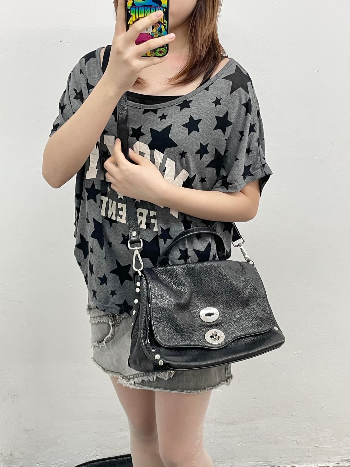 자넬라토 포스티나 스터드 버클 사첼백 상품이미지6