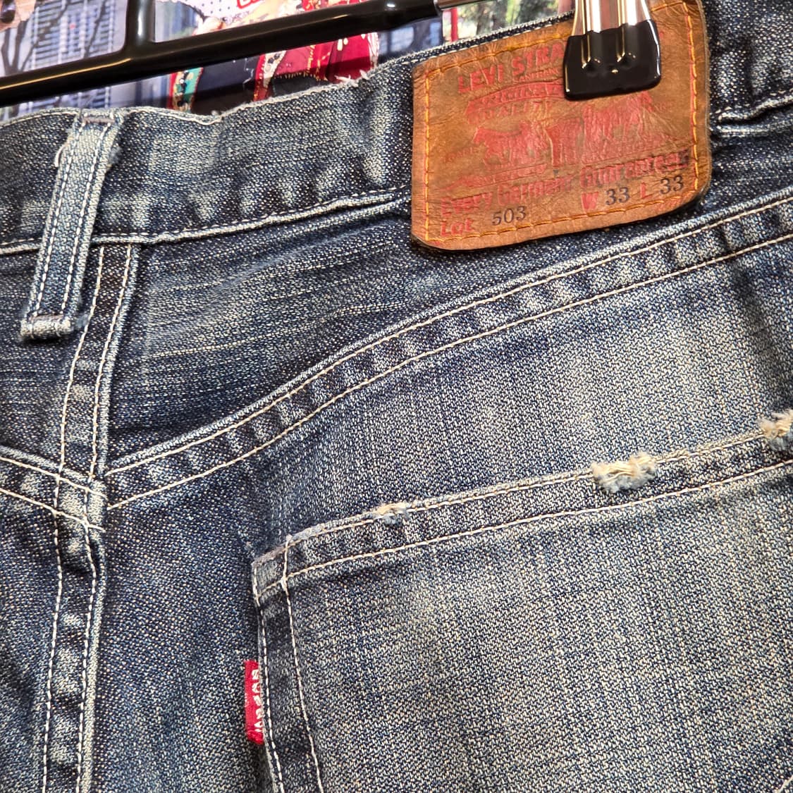 리바이스 재팬 503 데미지 데님 팬츠 상품이미지4