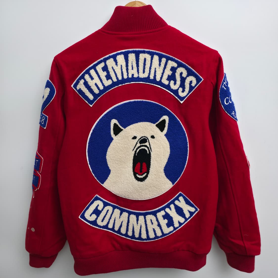 [M] The Madness 더 메드니스 레드 바시티 패치 자켓 상품이미지2