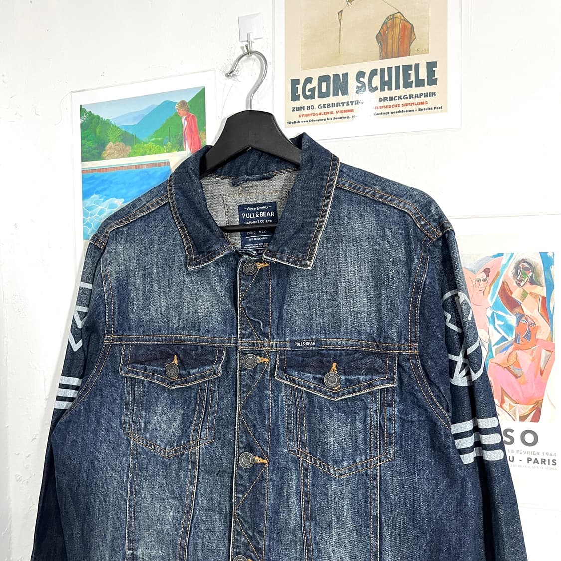 P&B 백프린팅 데님자켓 상품이미지3