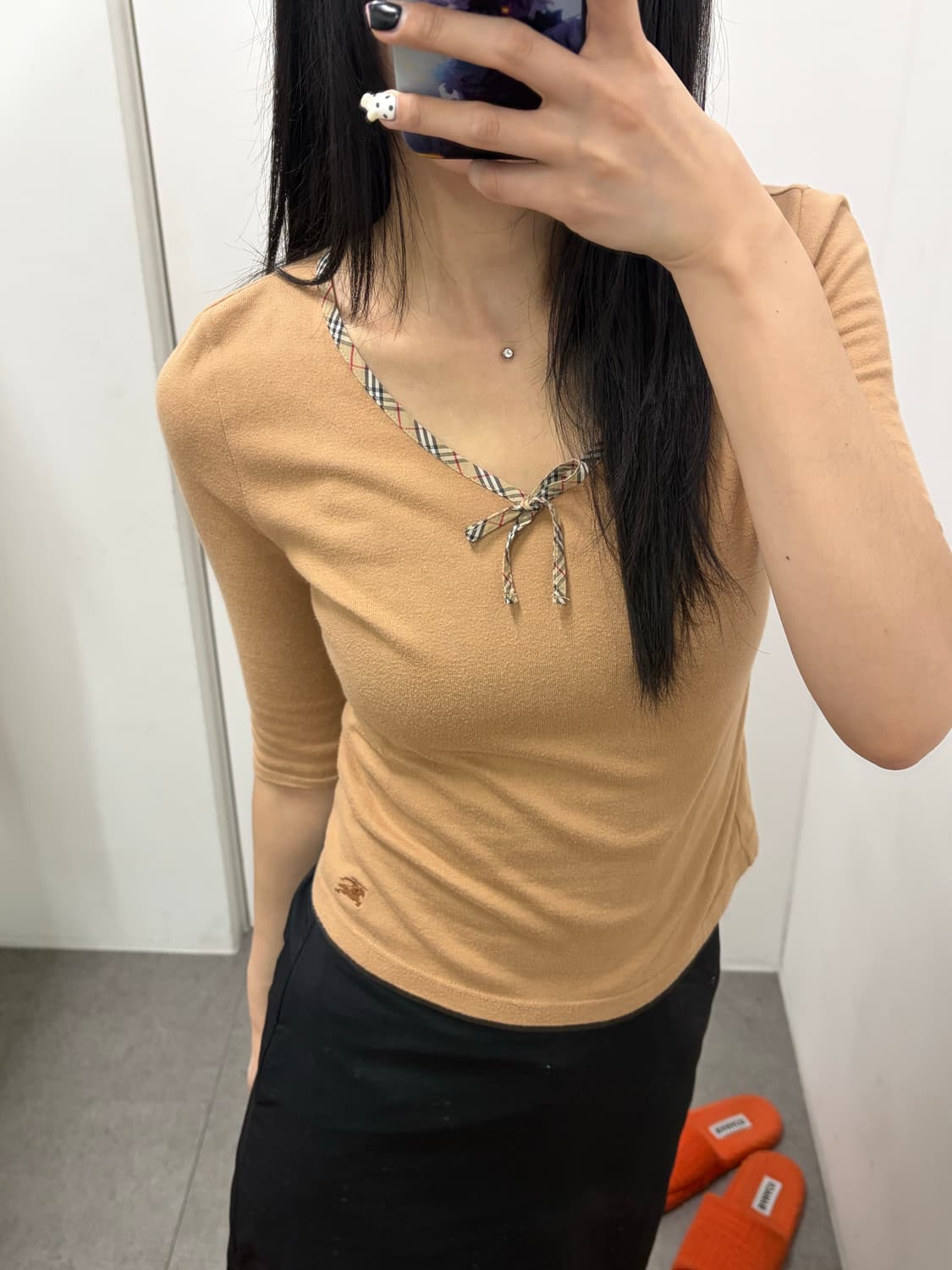 버버리 브이넥 7부티 상품이미지4