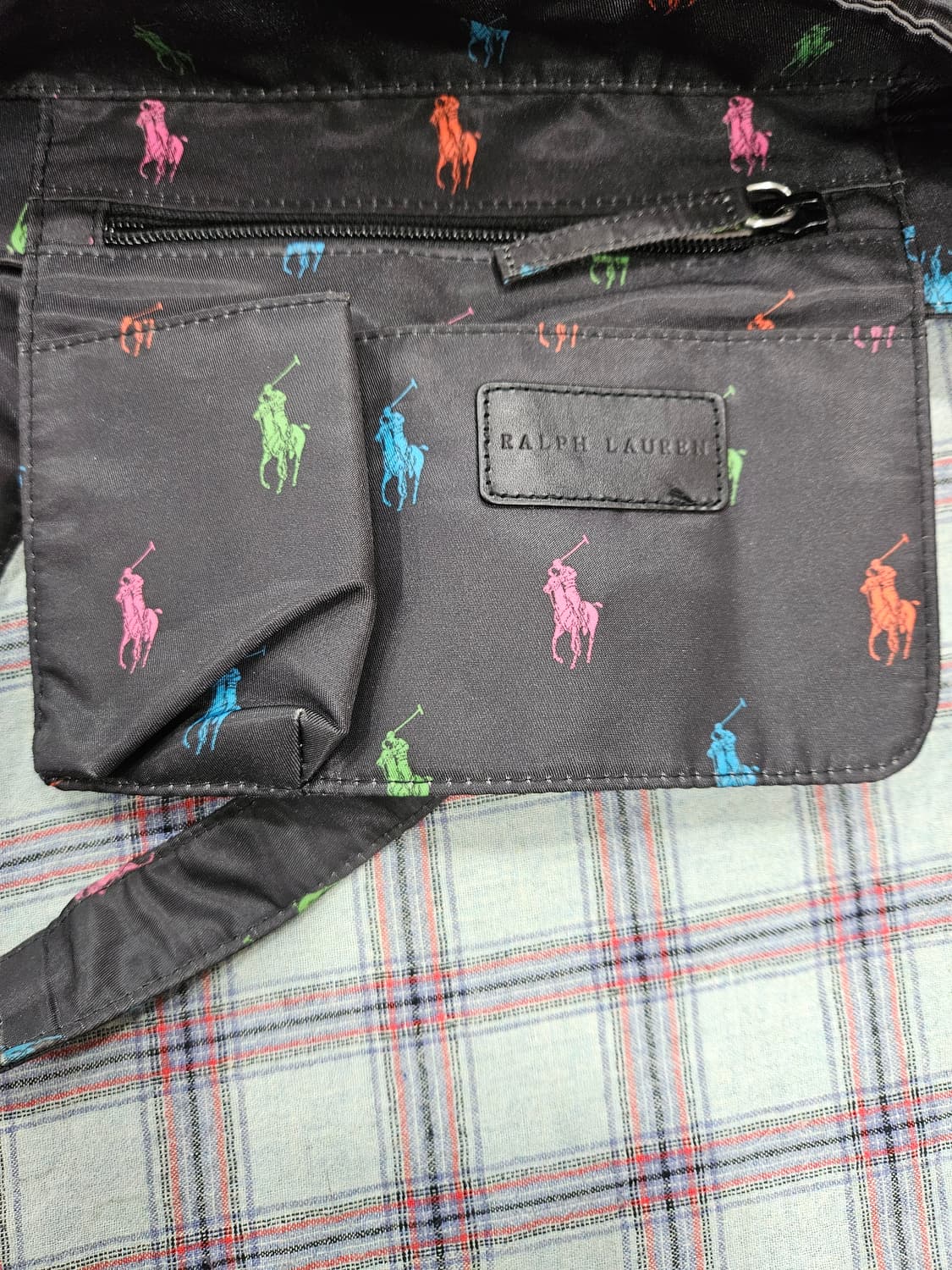 폴로랄프로렌 나일론 멀티컬러 포니 토드백 상품이미지5