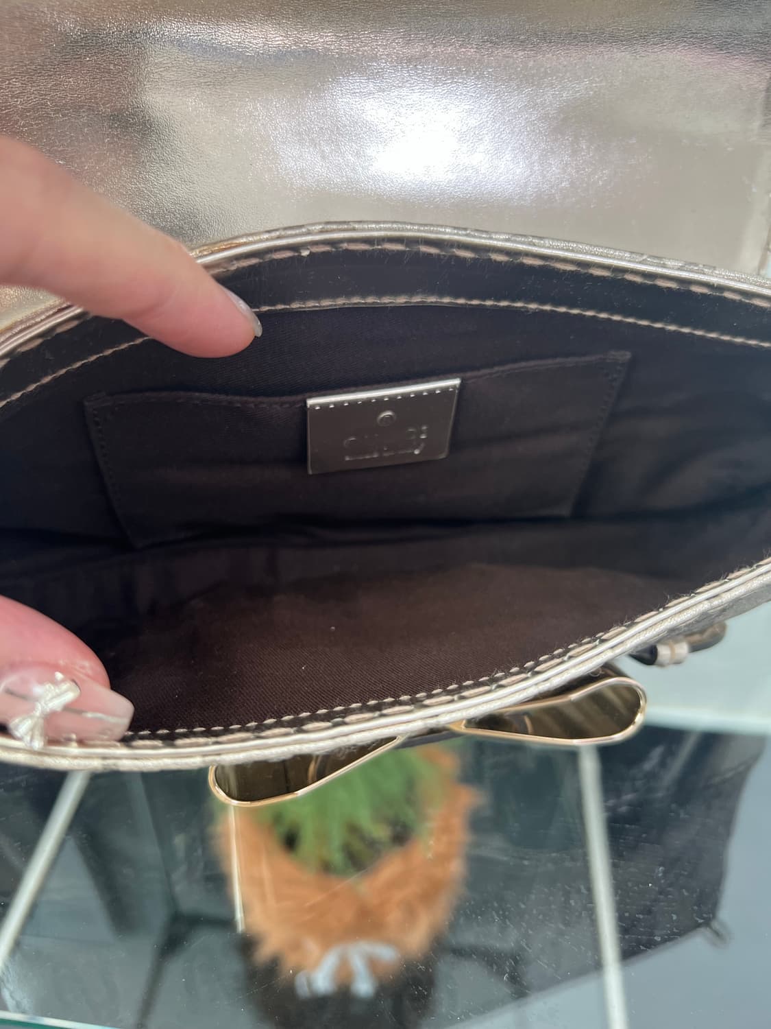 구찌 구찌시마 퀸 보우 체인 숄더백 Y2K 상품이미지8