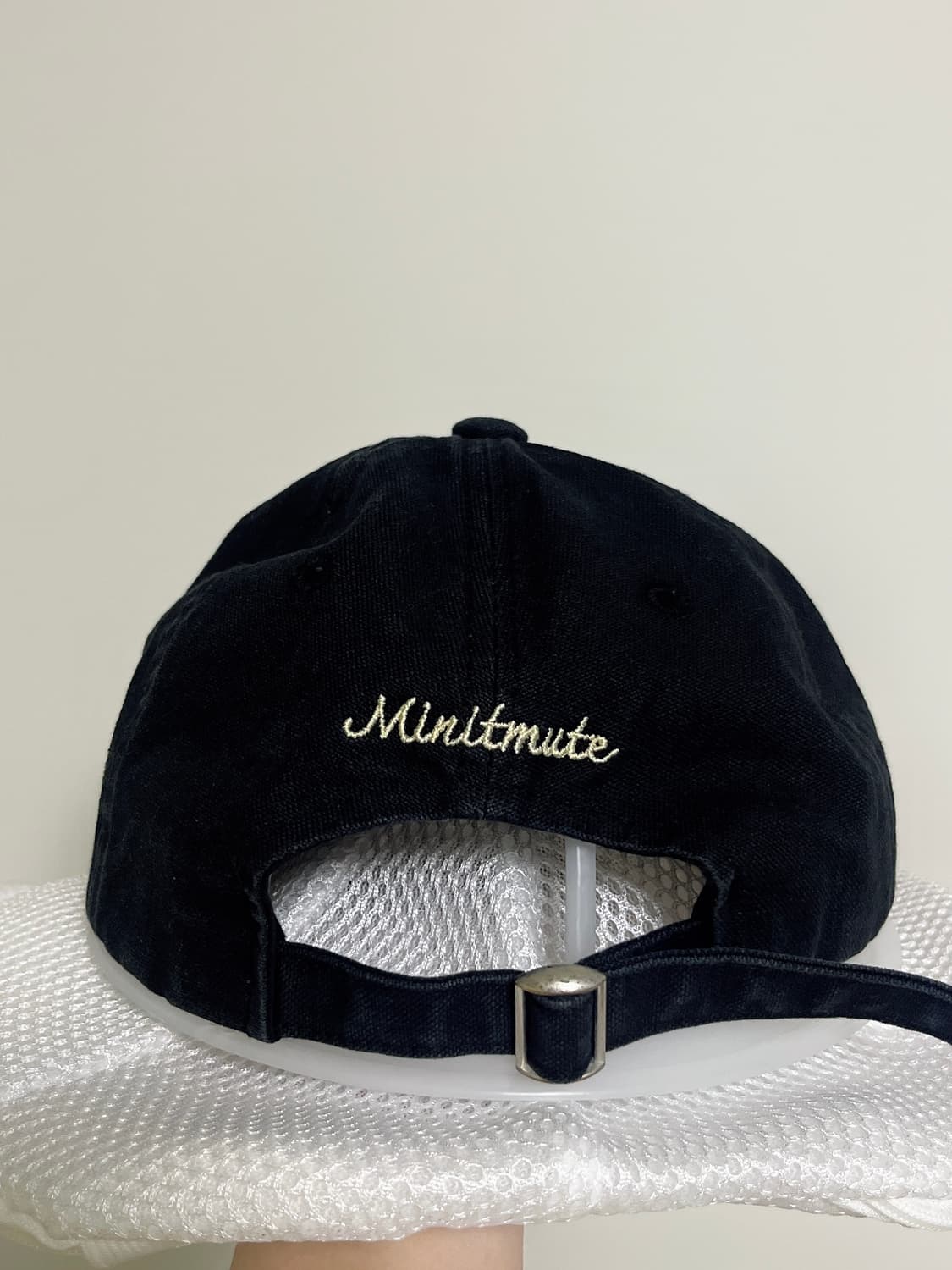미닛뮤트 모자 볼캡 블랙 정품 상품이미지4