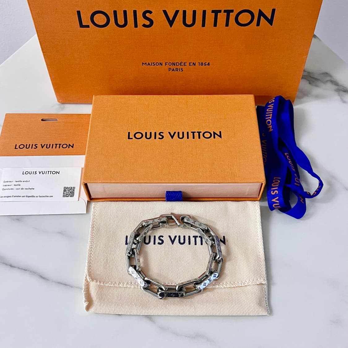 [S+급/정품] 루이비통 모노그램 체인 팔찌 M00308 상품이미지6