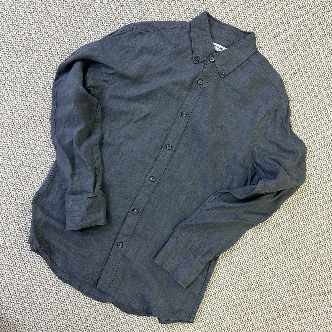 95 빈폴 그레이 린넨 셔츠 0316D 상품이미지1