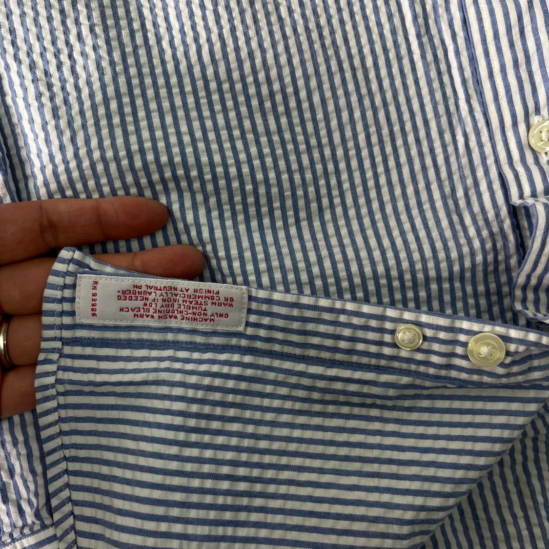 100 브룩스 브라더스 시어서커 스트라이프 셔츠 상품이미지4