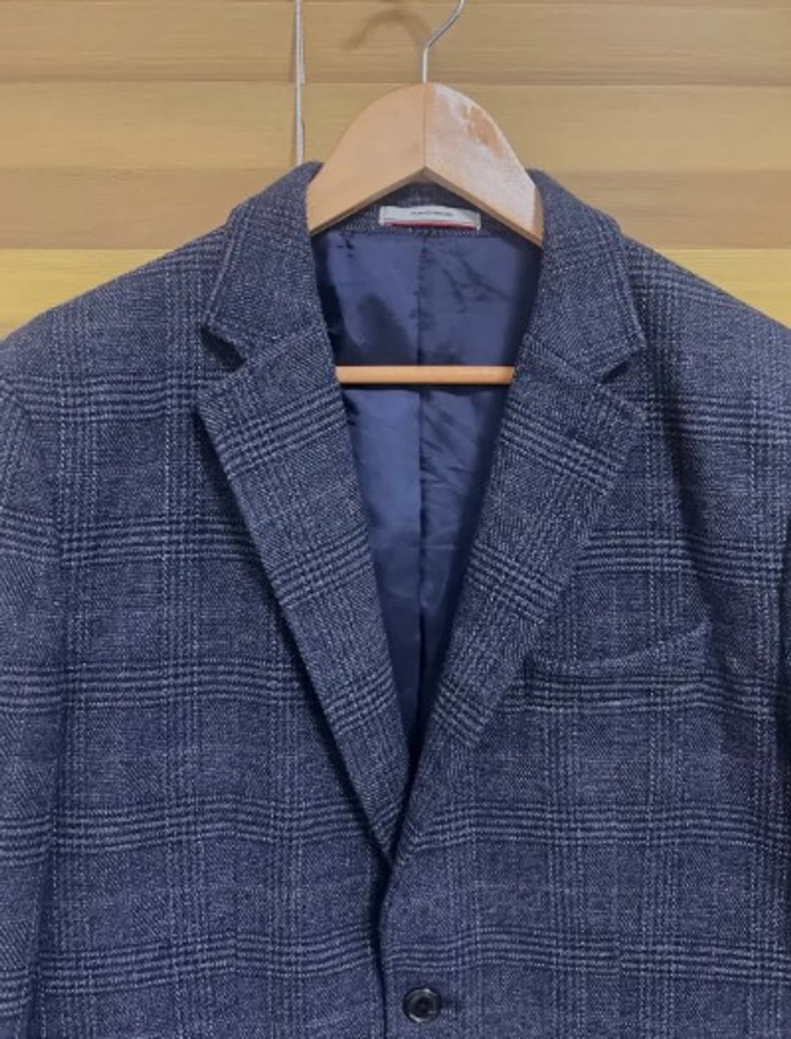 프랑코페라로 남성 네이비체크자켓 100 상품이미지1