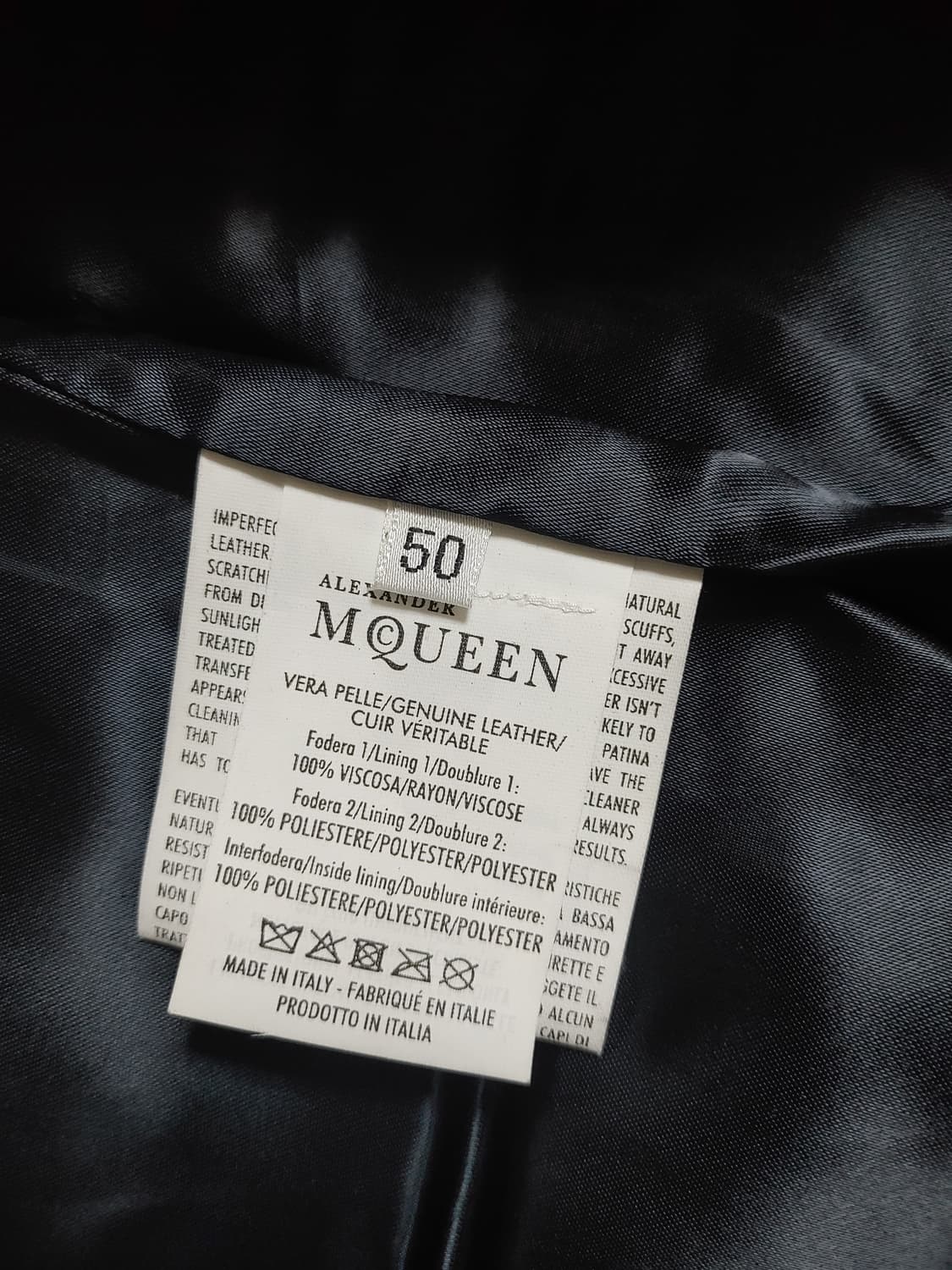 알렉산더맥퀸 15aw 레더다운자켓 상품이미지6