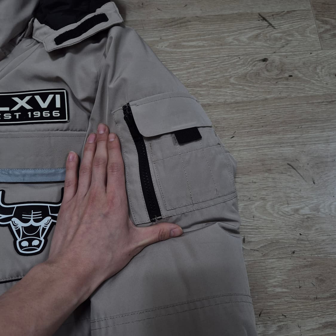 NBA 시카고 불스 사이드포켓 구스다운 후드 패딩 점퍼 L(100) 상품이미지6