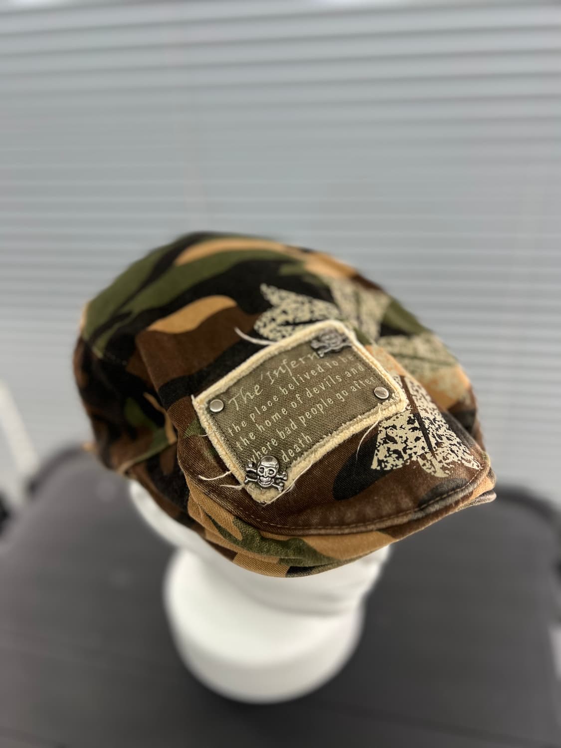 해골 얼룩이 카모 헌팅캡 상품이미지5