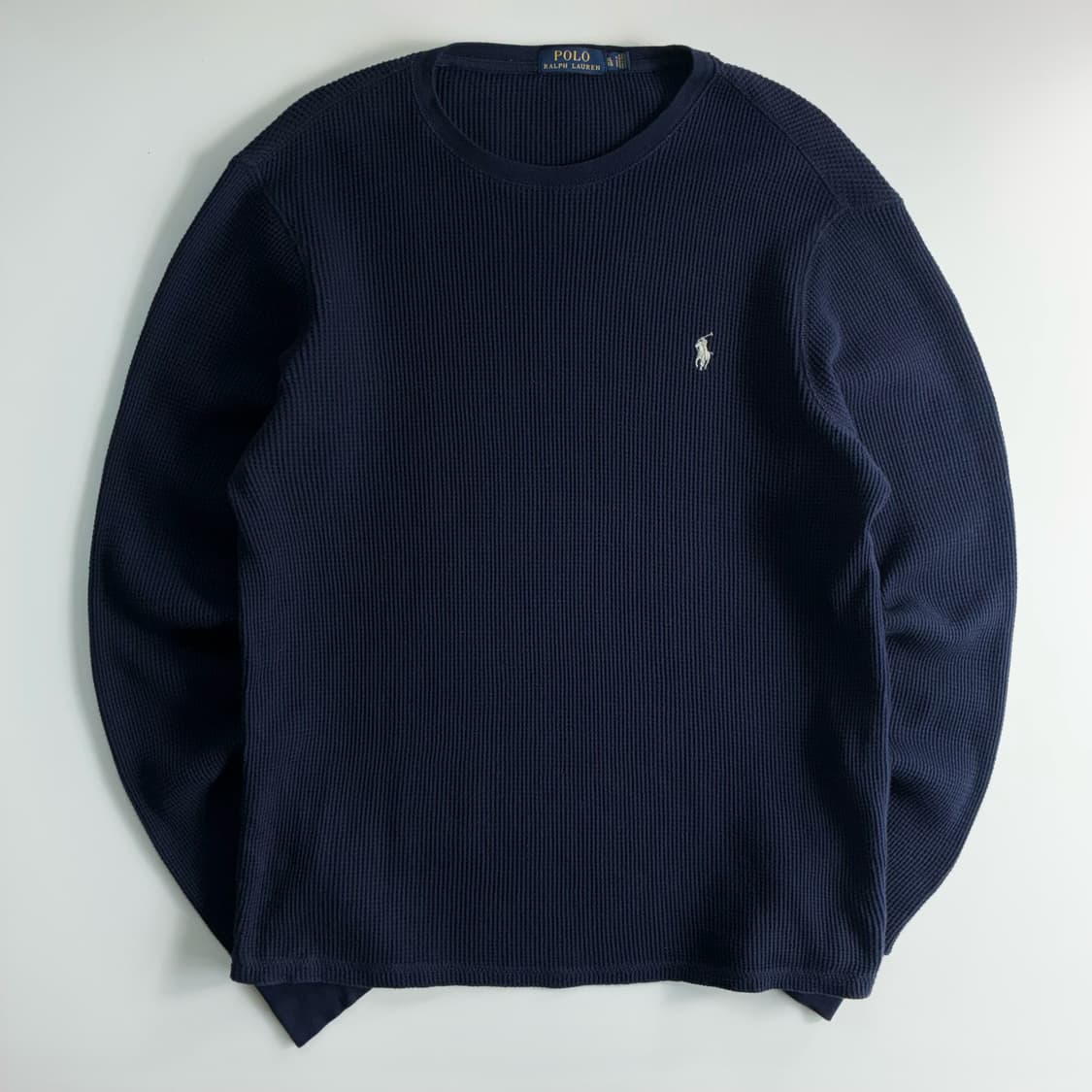 Polo  폴로 랄프로렌 자수 코튼 네이비 와플니트  상품이미지1