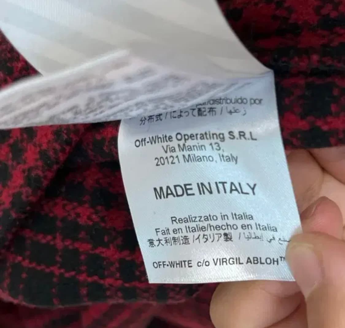 오프화이트 체크 셔츠 자켓 s 상품이미지6