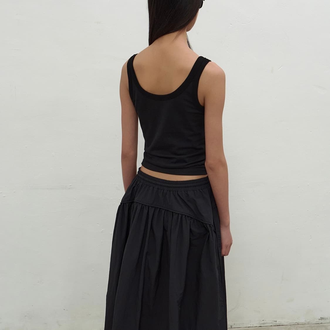 lcdctm 엘씨디씨티엠 캣 프린트 슬림 탱크 탑 슬리브리스 블랙 상품이미지3