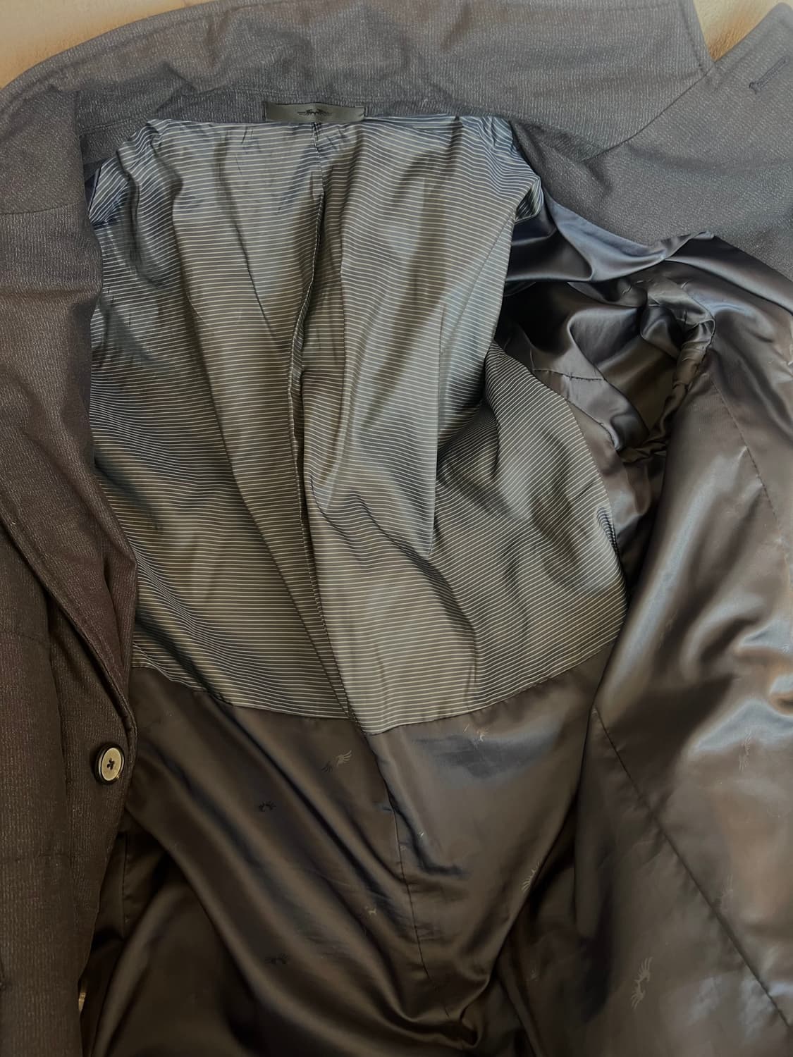 코모도스퀘어 남성 네이비 패딩코트 싱글코트 상품이미지6