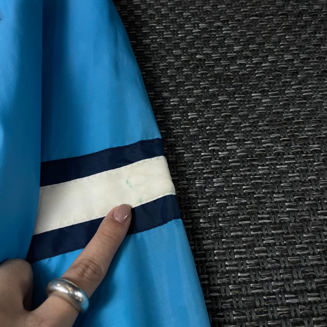 빈티지 노스캐롤라이나 빅로고 블루 바시티 자켓 2XL 상품이미지5