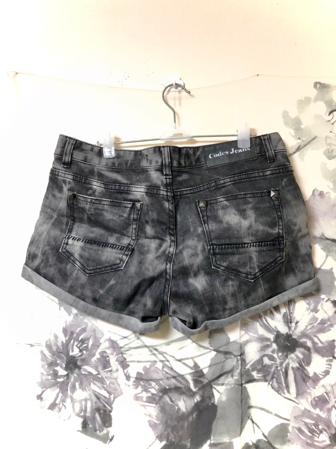 빈티지 코데즈콤바인 타이다이 스터드 핫팬츠 반바지 상품이미지2