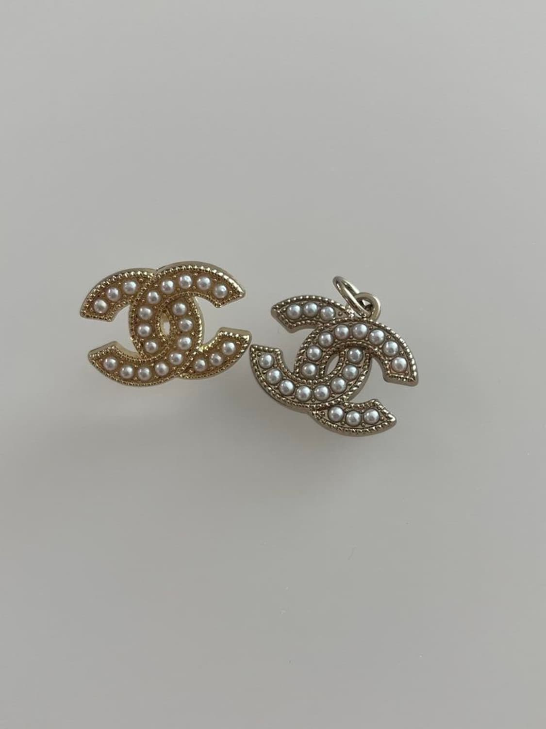 샤넬귀걸이 볼드 진주 업사이클링 단추 빈티지 귀걸이 상품이미지6