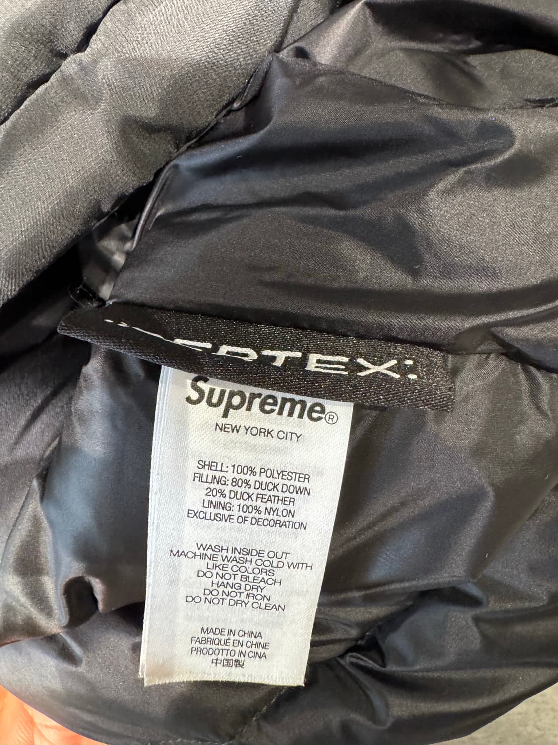 슈프림 마이크로 다운 하프 집후드 풀오버 블랙 25FW (L) 상품이미지5