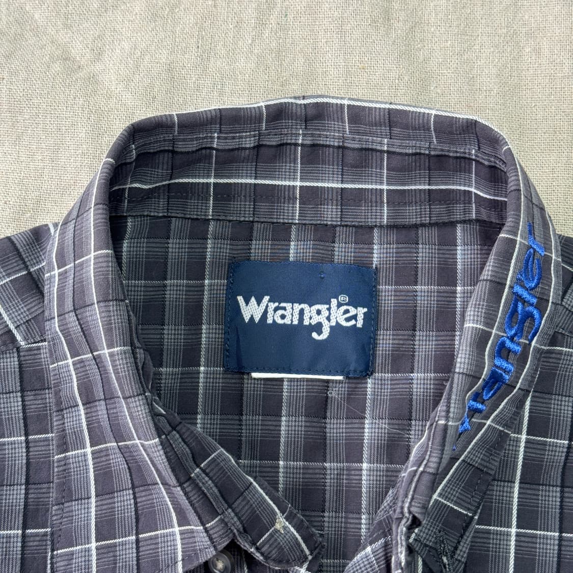 랭글러 자수 웨스턴 체크셔츠 105 상품이미지5