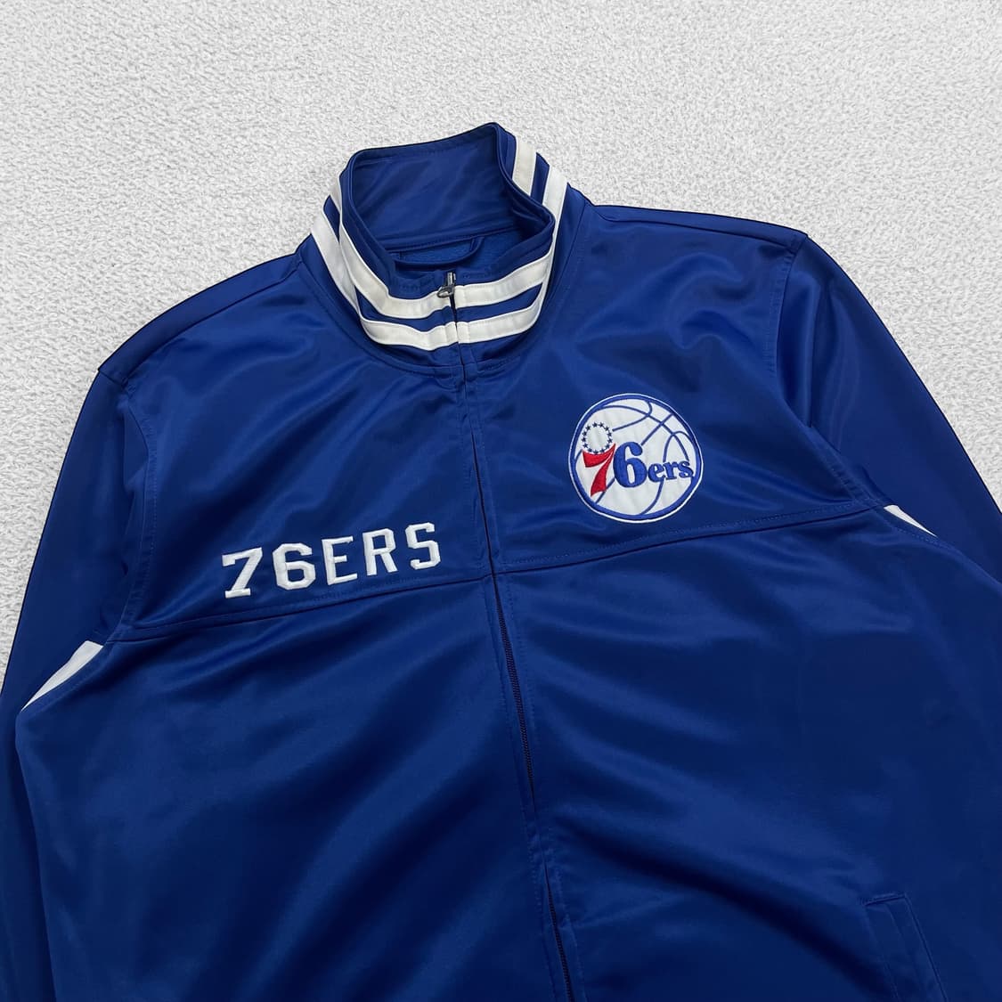 G-iii NBA 필라델피아 세븐티식서스 트랙탑 져지 블루 상품이미지2