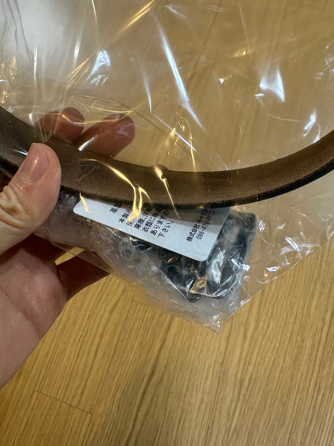 캐피탈 오일드 레더 스터드 디스코 버클 벨트 블랙 상품이미지3