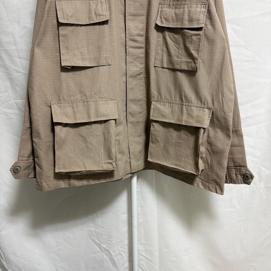 로스코 립스탑 BDU 밀리터리 자켓 / 베이지, LARGE-REGULAR 상품이미지3