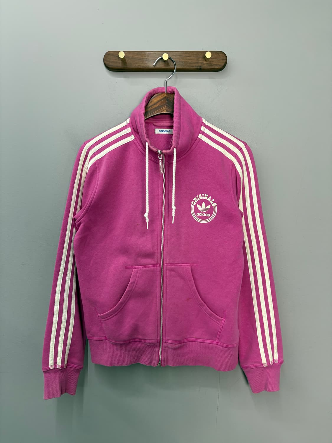 아디다스 파이어버드 빈티지 핑크집업져지자켓 A3086 상품이미지2