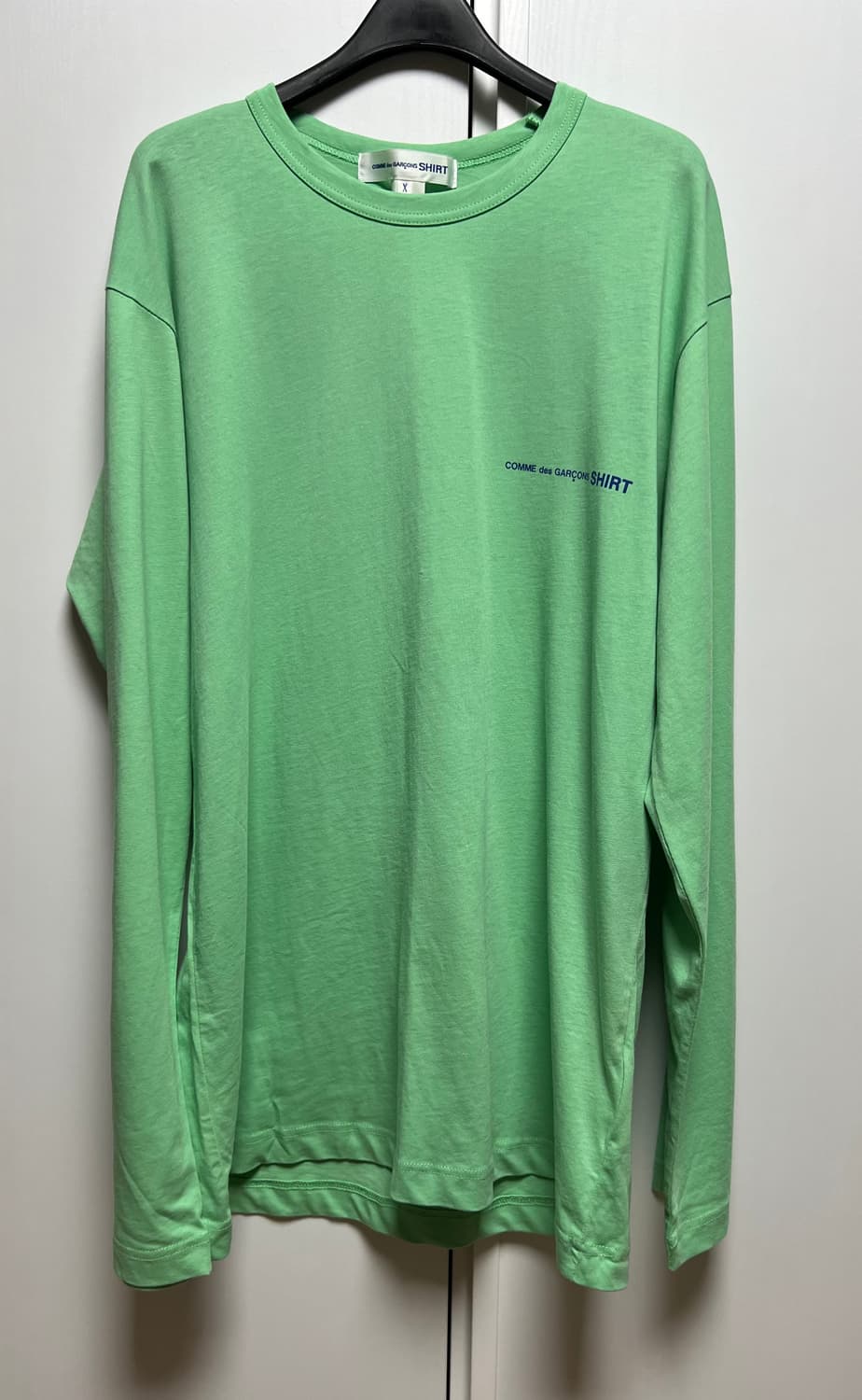 꼼데가르송 셔츠 라인 로고 롱슬리브 긴팔 티셔츠 상품이미지5