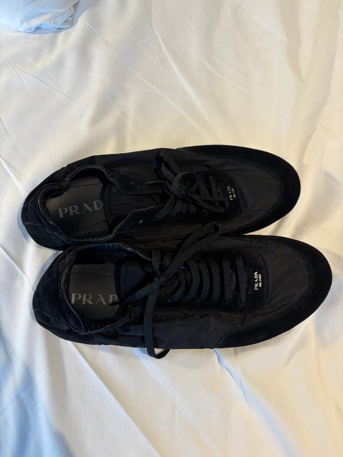 [9.5] 프라다 Prada 컬랩스 리나일론 엘라스틱 슈즈 팝니다 상품이미지5