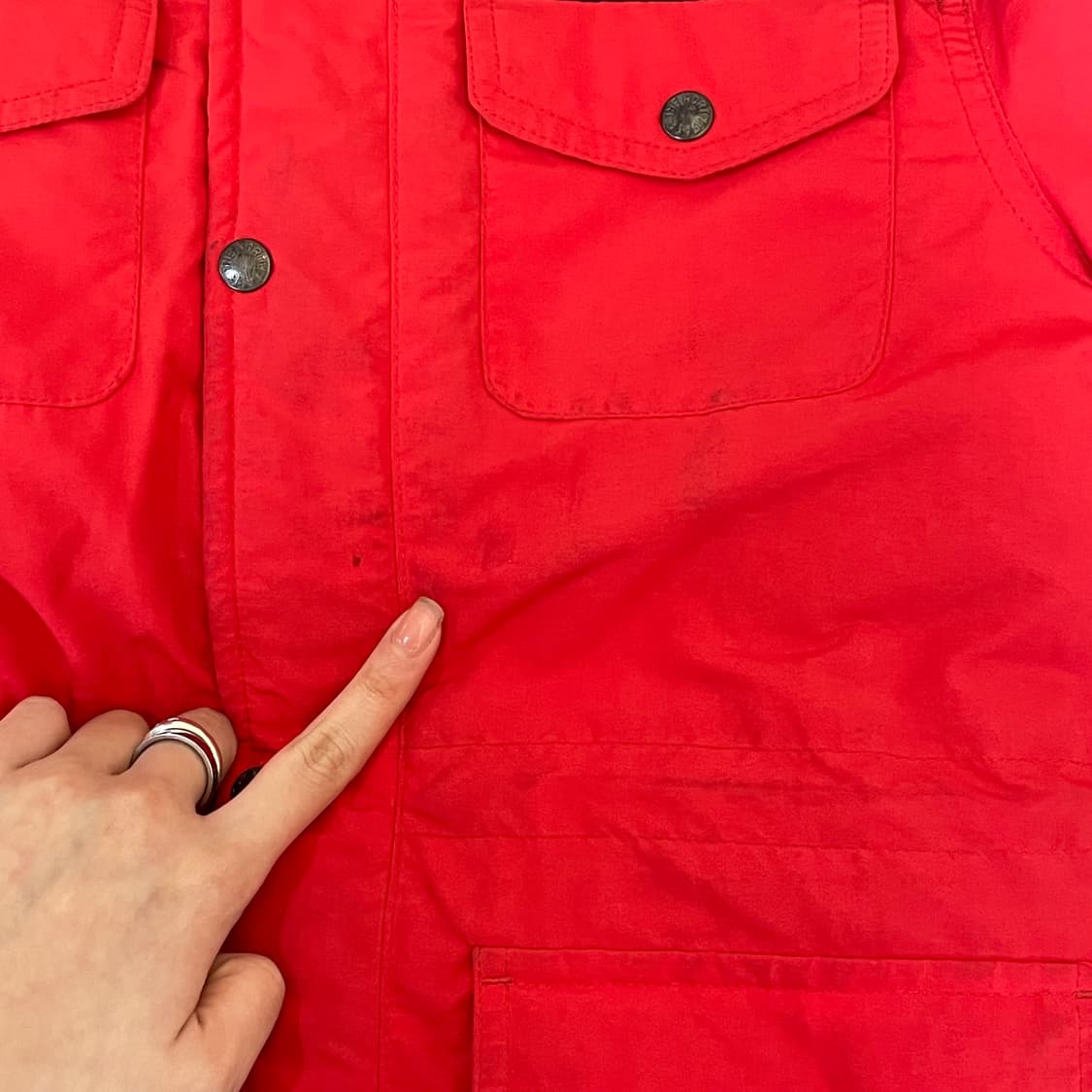 키즈 노스페이스 레드 구스다운 워크자켓 패딩(130) 상품이미지5