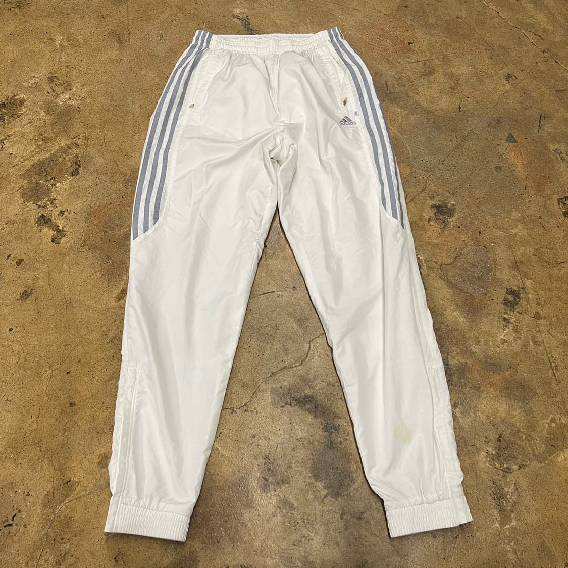 [정품/85] 아디다스 삼선 트레이닝 바지 화이트 흰실 실버  상품이미지2