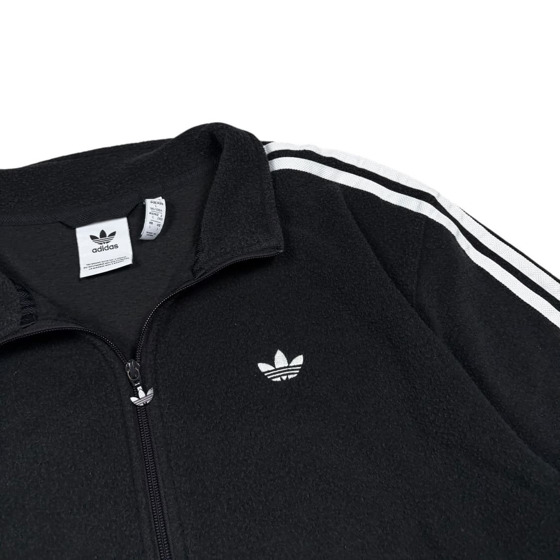 아디다스 블랙컬러 트레포일로고 부클 자켓 상품이미지2