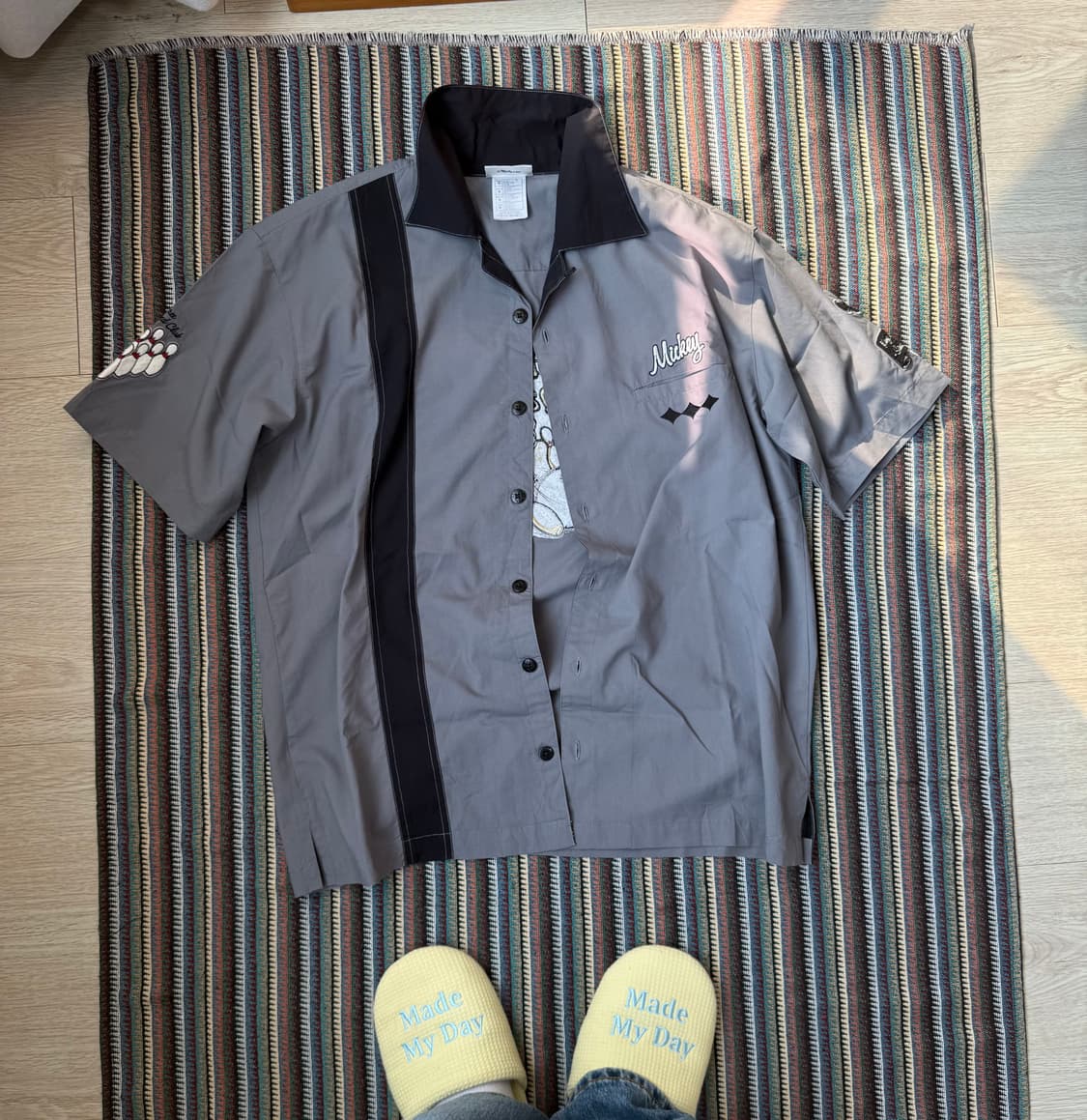 00s 디즈니 미키마우스 볼링 셔츠 상품이미지3