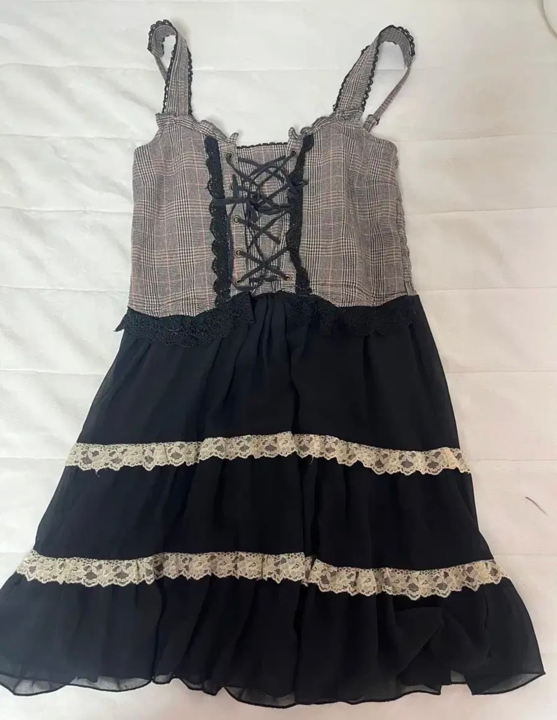 axes famme 엑시즈팜 원피스 빈티지 뷔스티에 모리걸 갸루 레이스 상품이미지1