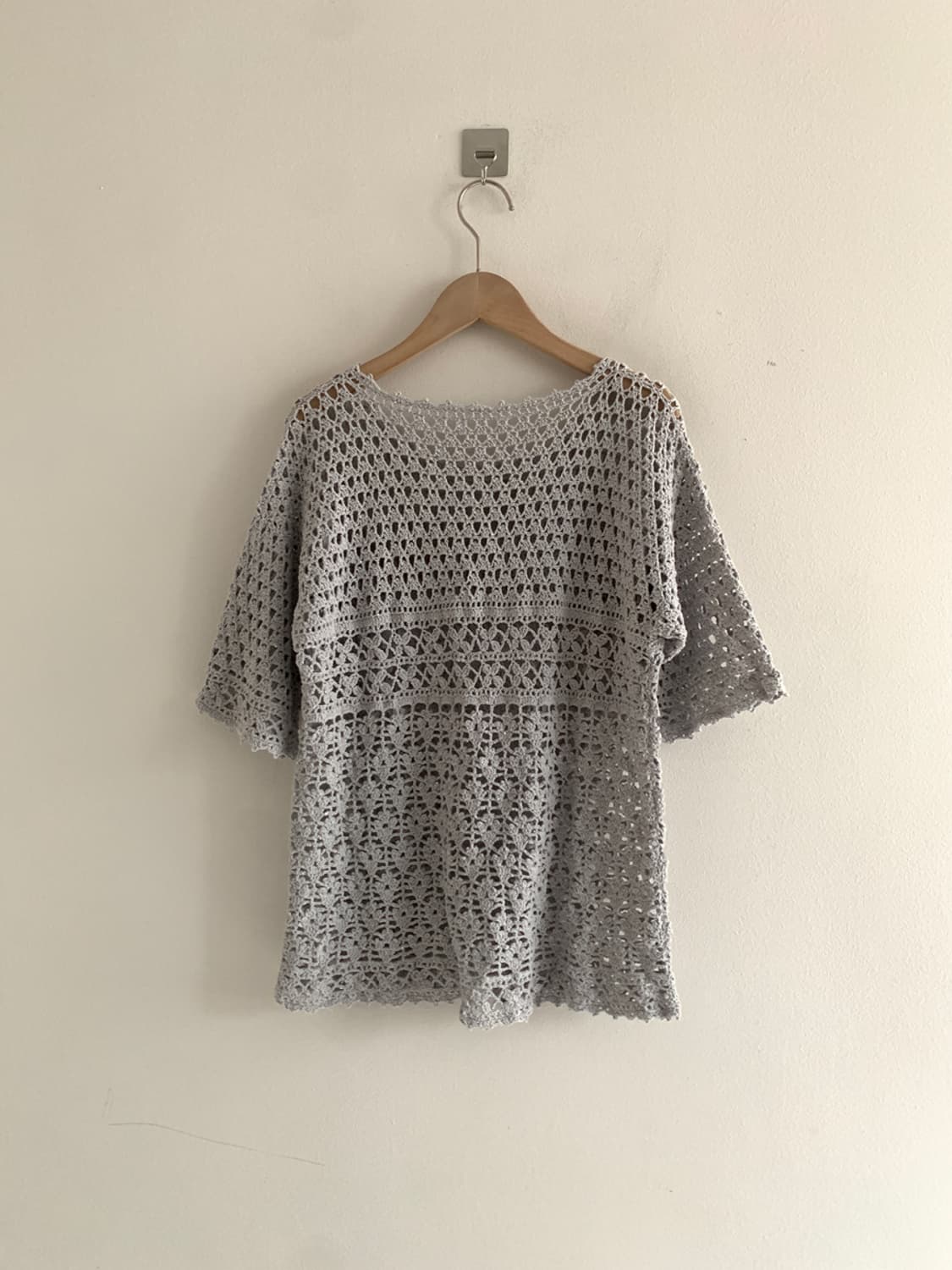 Ethnic Punching Short Sleeve Knit 상품이미지5