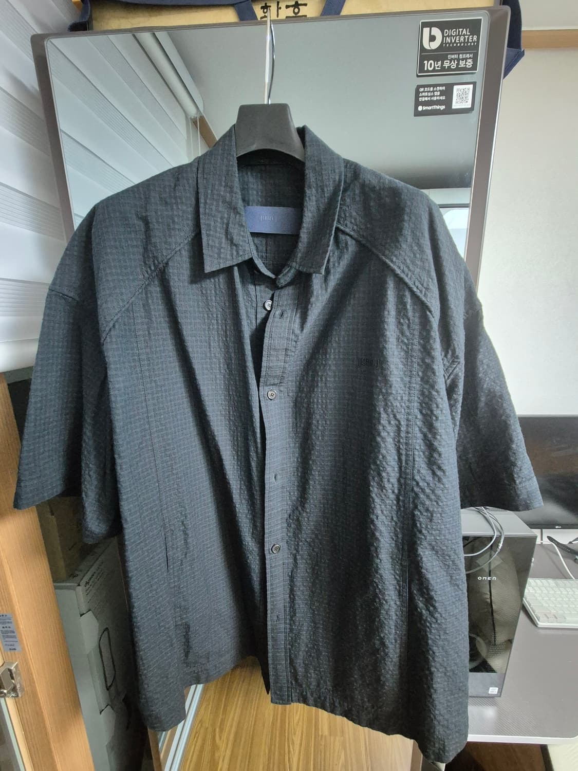 준지 25ss 시어서커 히든포켓 셔츠 48 상품이미지2